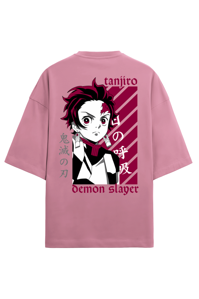 Terry Oversized T-shirt - One Piece - DEMON SLAYER-03 (BACK)