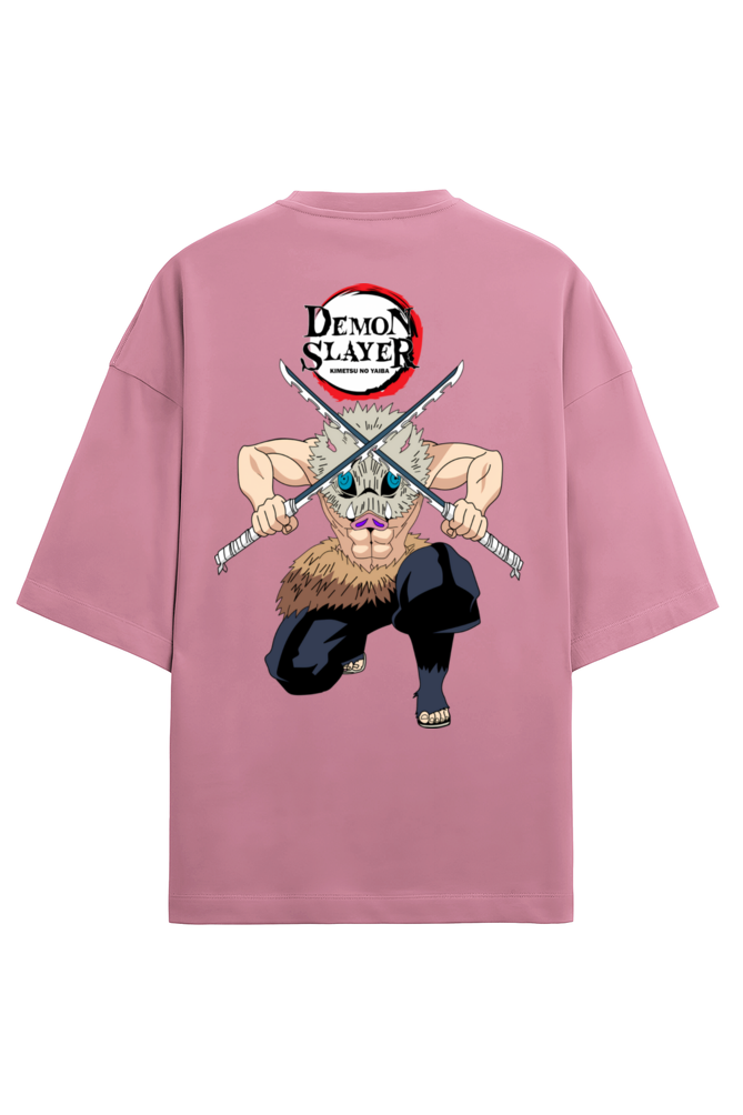 Terry Oversized T-shirt - One Piece - DEMON SLAYER-10 (BACK)