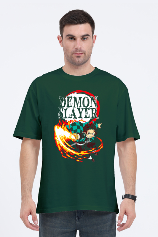 Regular Oversized T-shirt - One Piece DEMON SLAYER-06