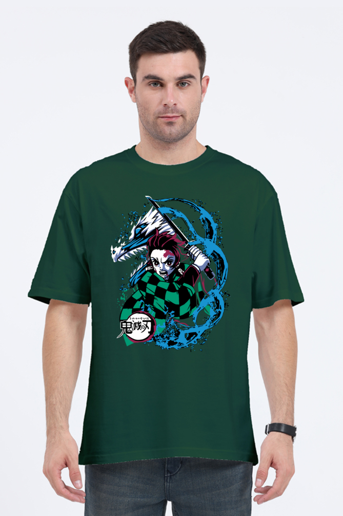 Regular Oversized T-shirt - One Piece DEMON SLAYER-20