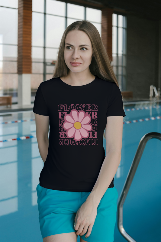 Regular T-Shirt - flower