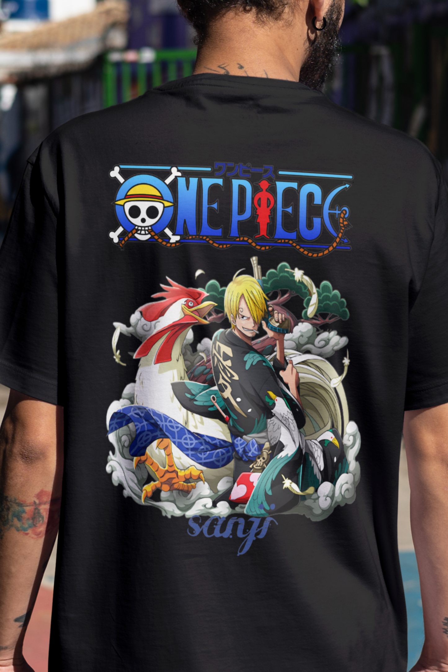 Terry Oversized T-shirt - One Piece SANJI