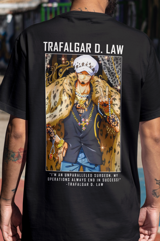 Terry Oversized T-shirt - One Piece TRAFALGAR D LAW