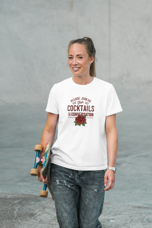 Regular T-Shirt - please join us for cocktail