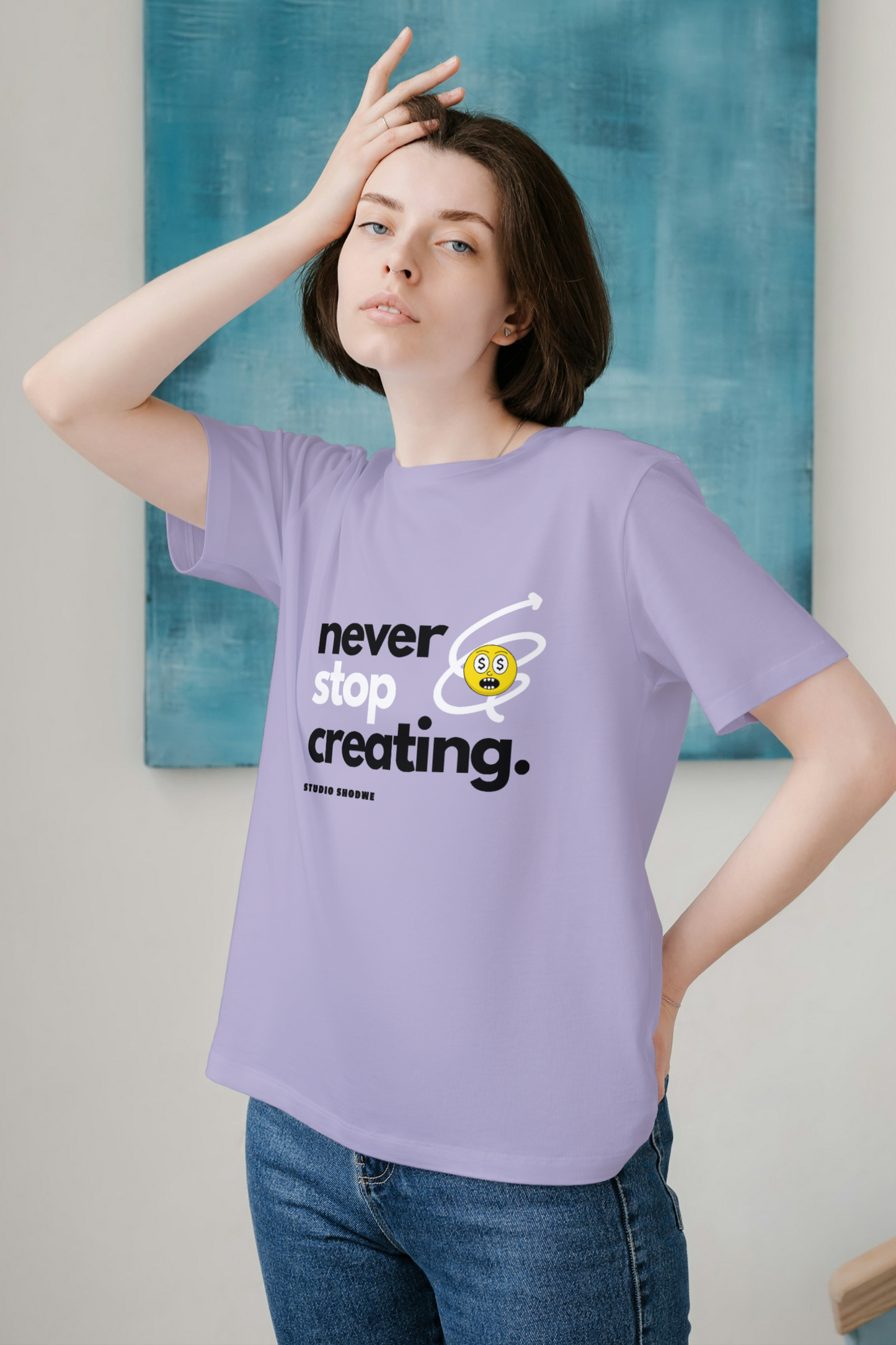 Regular T-Shirt - never stop creating