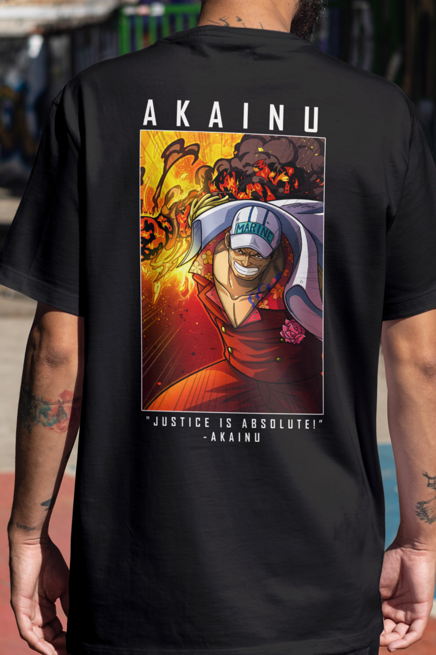 Terry Oversized T-shirt - One Piece  AKAINU 01