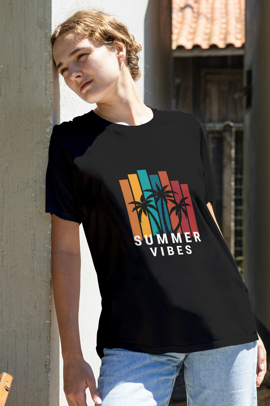 Regular T-Shirt - summer vibes with 7 colour