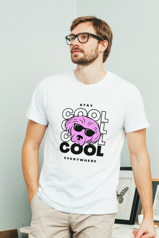 Premium T-Shirt - stay cool dog pink