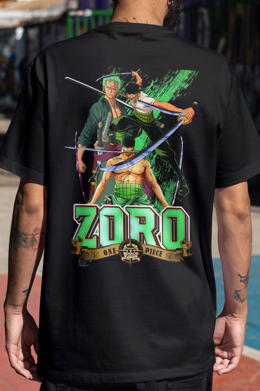 Terry Oversized T-shirt - One Piece ZORO 01