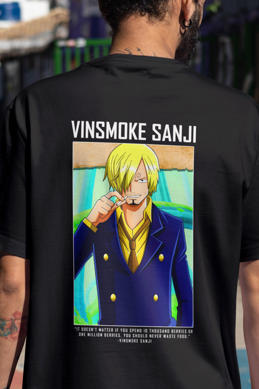 Terry Oversized T-shirt - One Piece SANJI 01