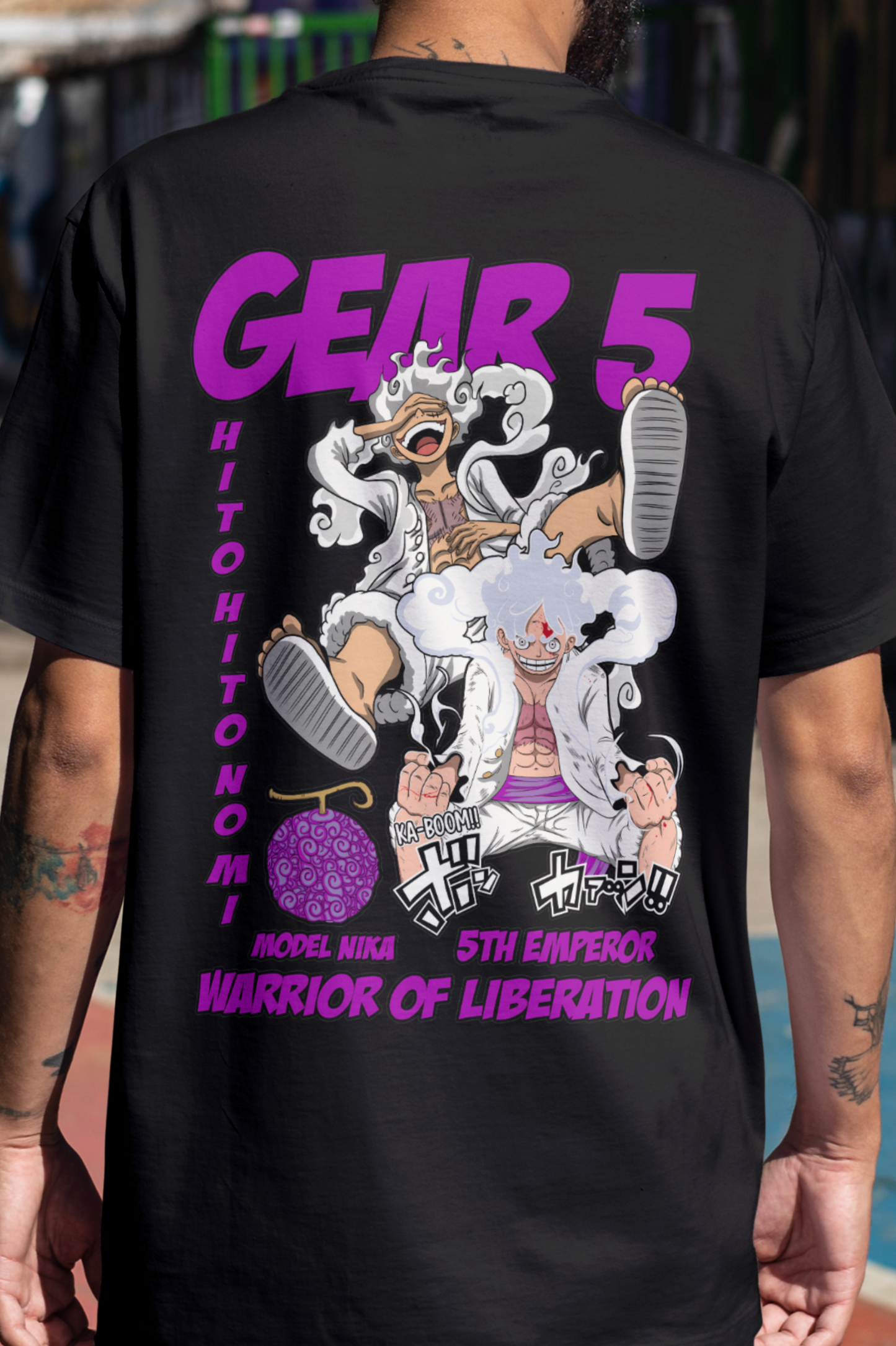 Terry Oversized T-shirt - One Piece GEAR 5