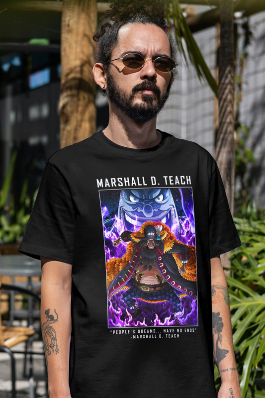 Terry Oversized T-shirt - One Piece MARSHALL D TEACH