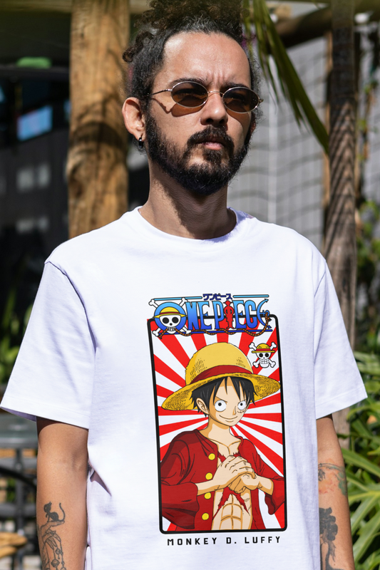 Terry Oversized T-shirt - One Piece MONKEY D LUFFY