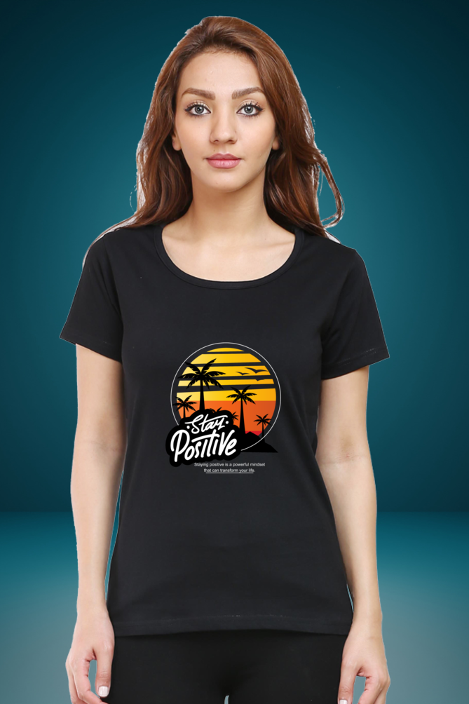 Regular T-Shirt - stay positive sun