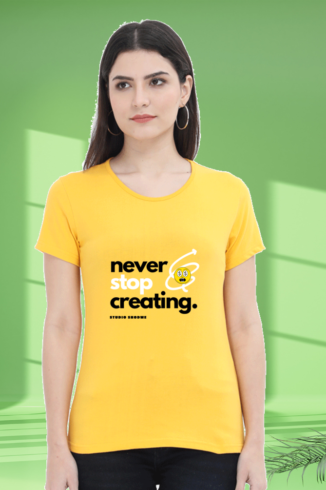 Regular T-Shirt - never stop creating