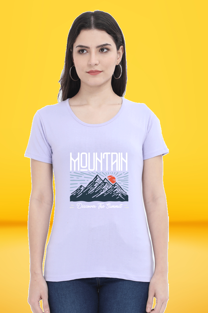 Regular T-Shirt - mountain discover the summit