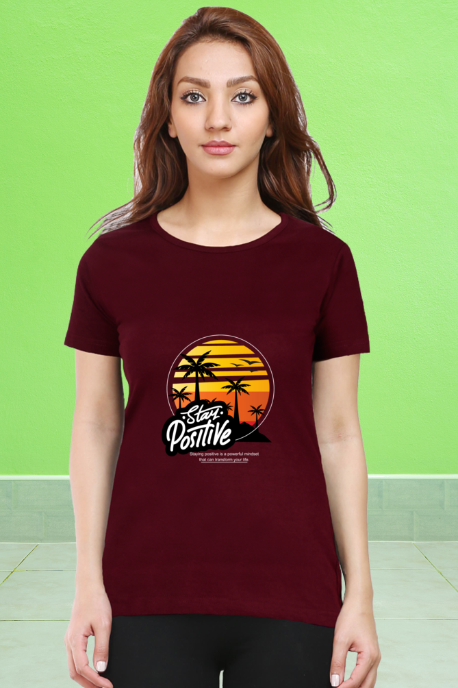 Regular T-Shirt - stay positive sun