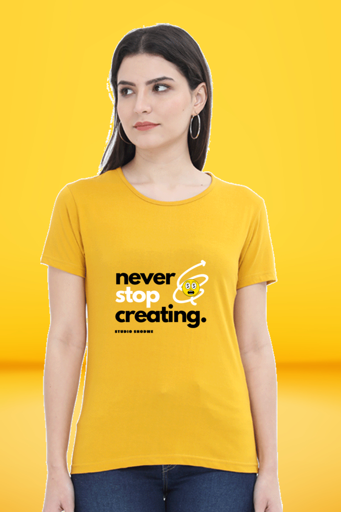 Regular T-Shirt - never stop creating