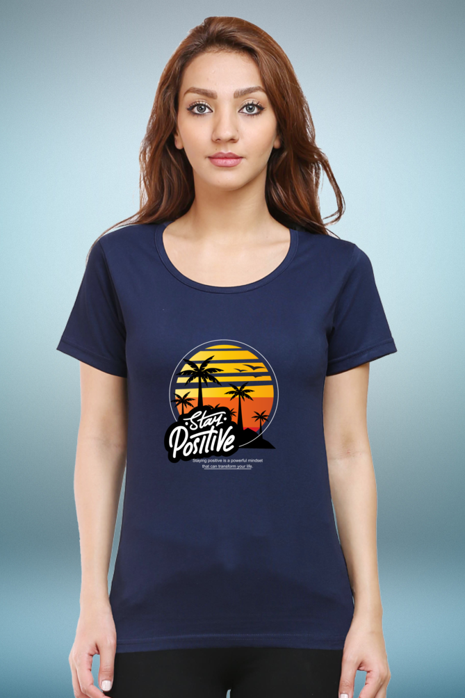 Regular T-Shirt - stay positive sun