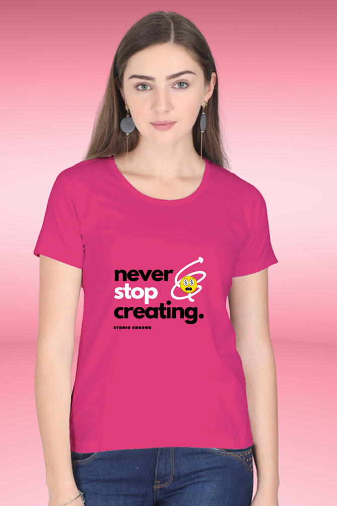 Regular T-Shirt - never stop creating