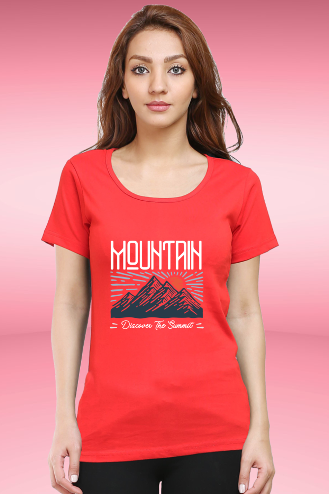 Regular T-Shirt - mountain discover the summit