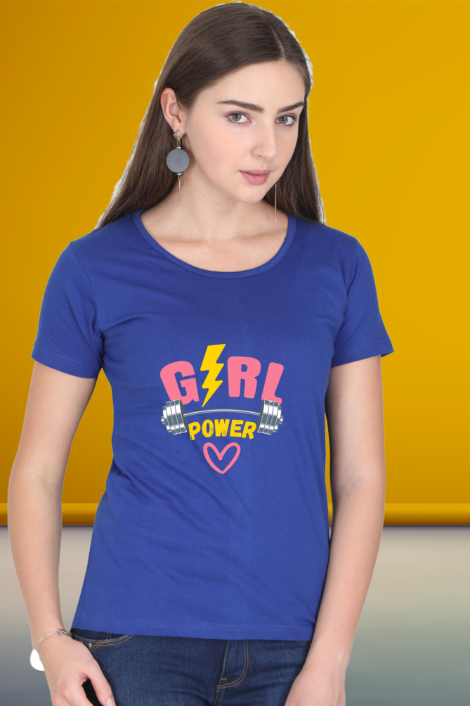 Regular T-Shirt - girls power gym