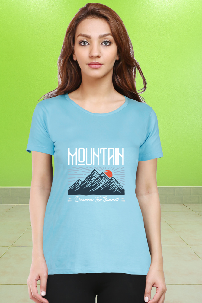 Regular T-Shirt - mountain discover the summit